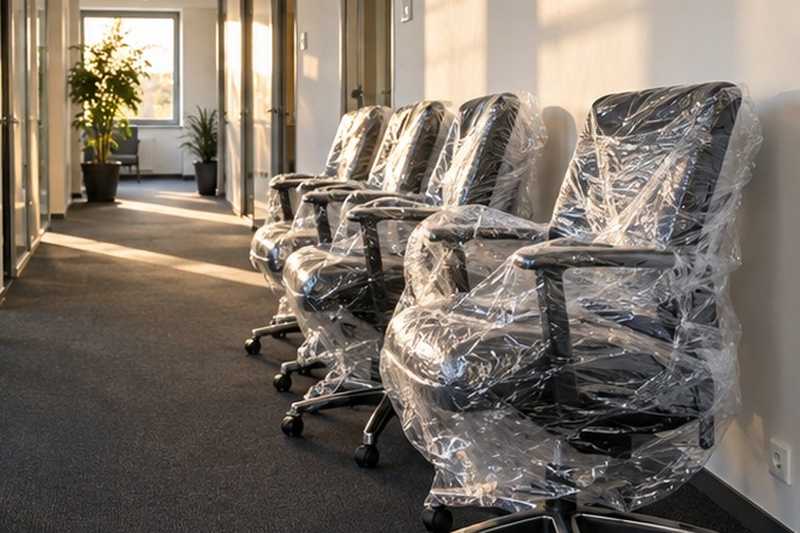 Fauteuils de bureau filmés