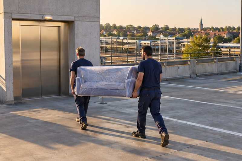 Toit d’un parking près de la gare