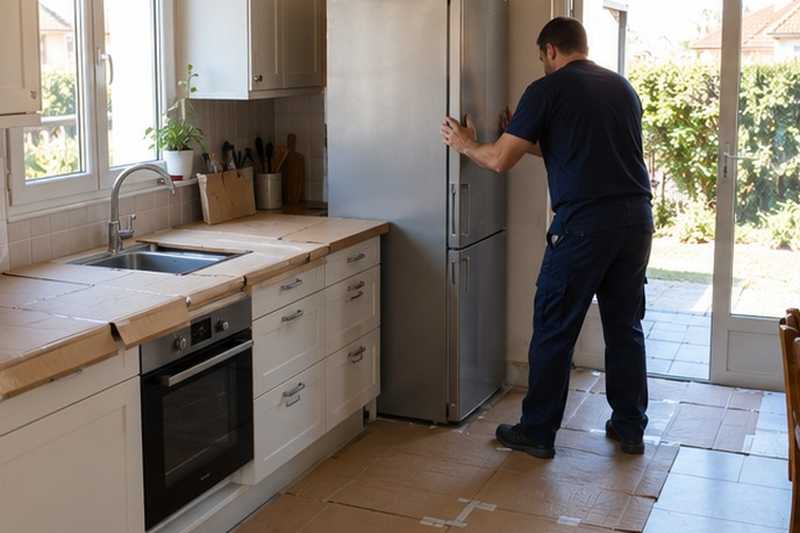 Cuisine protégée avant le frigo