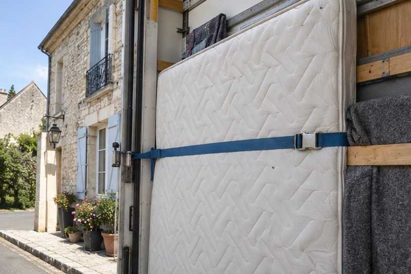 Matelas plaqué contre la paroi