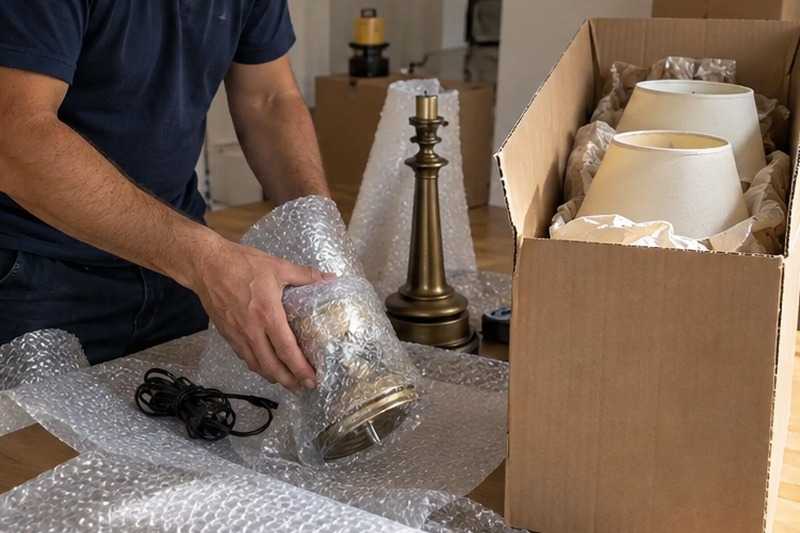 Lampes et abat-jour séparés