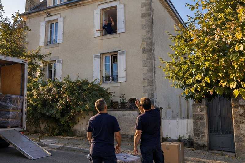 Maison de ville sur trois niveaux : chantier Rue d’Aulnoy
