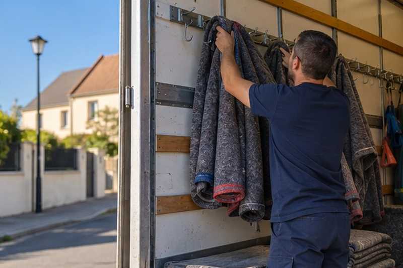 Couvertures prêtes dans le camion, Chartrettes