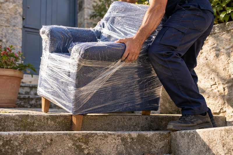Fauteuil posé le temps d’une pause : chantier Rue Alexandre Bickart
