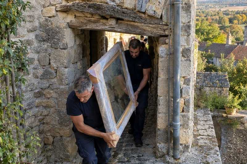 Miroir porté sous un passage bas : chantier Rue Alexandre Chatrian