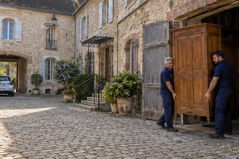 Armoire sortie d’un ancien relais : chantier Rue de la Gare