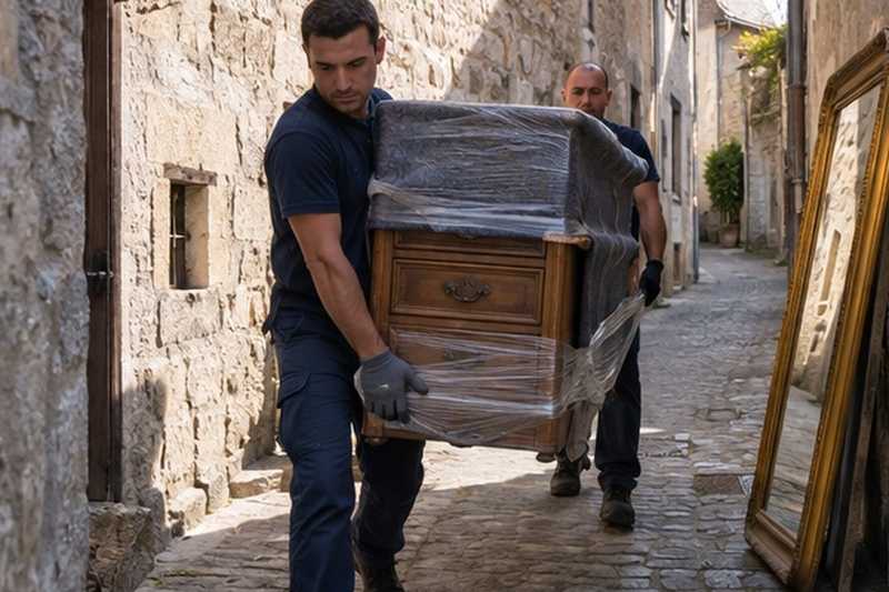 Ruelle à peine plus large qu’un utilitaire