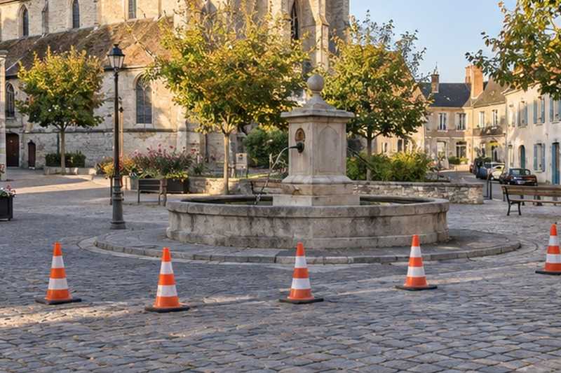 Place réservée sur la place du bourg