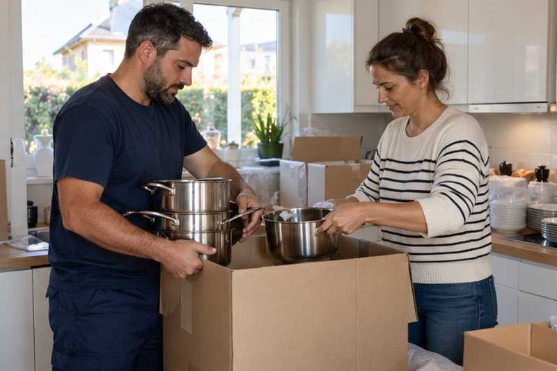 Casseroles emboîtées en carton