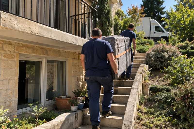 Logement en rez-de-jardin : chantier Bureaux sur deux niveaux