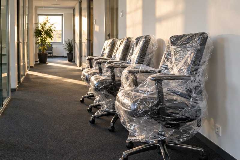 Fauteuils de bureau filmés