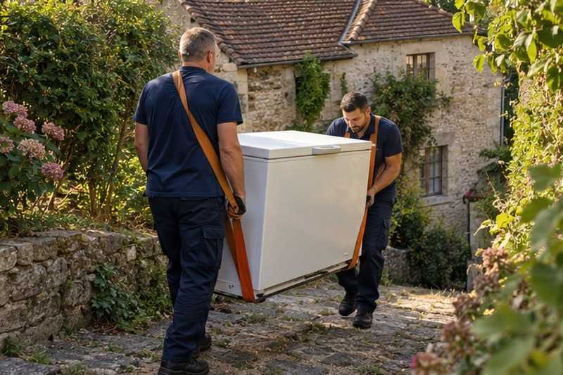 Sangle d’épaule pour une montée : chantier Rue des Forges