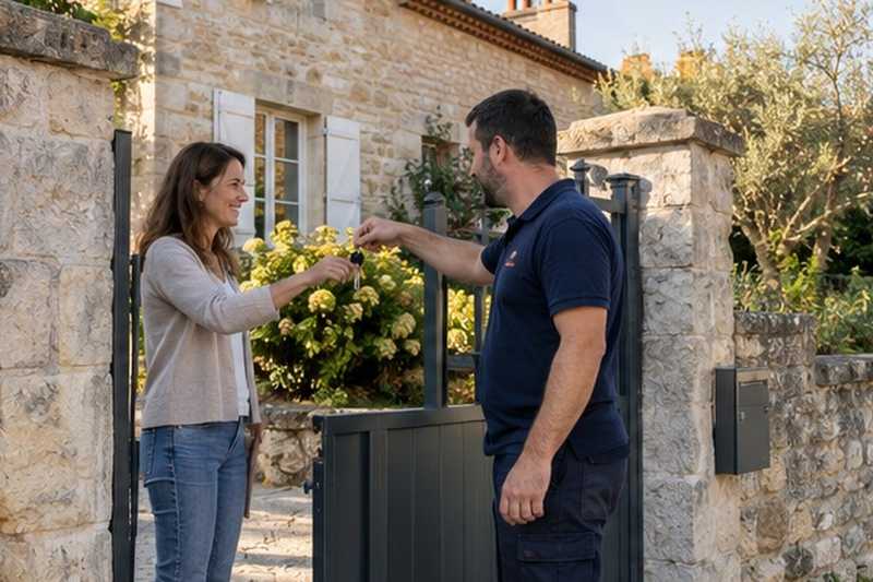 Remise des clés en fin de chantier : chantier Rue d’Hautefeuille