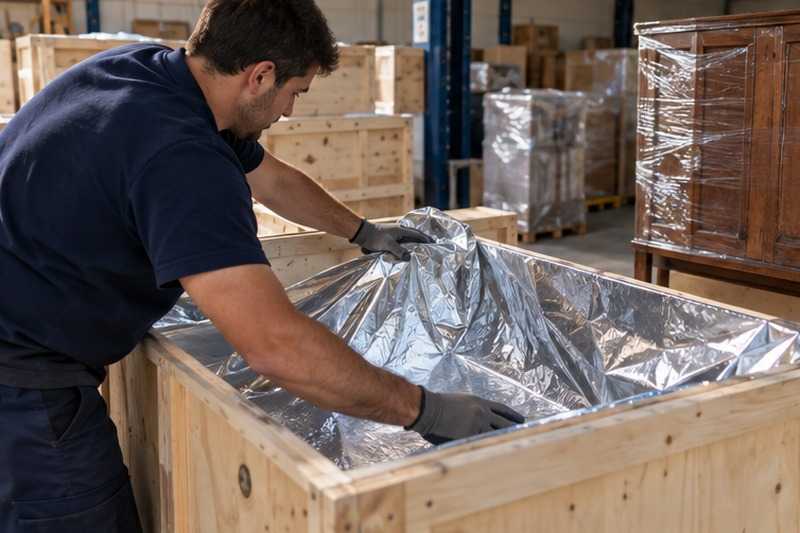 Caisse export doublée