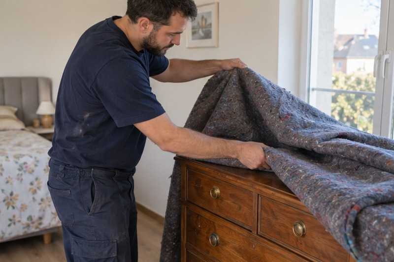 Commode déballée à sa place, La Ferté-sous-Jouarre
