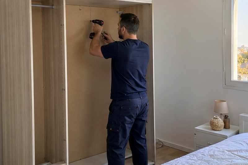 Armoire remontée à l’arrivée : chantier Rue Alfred Brébion