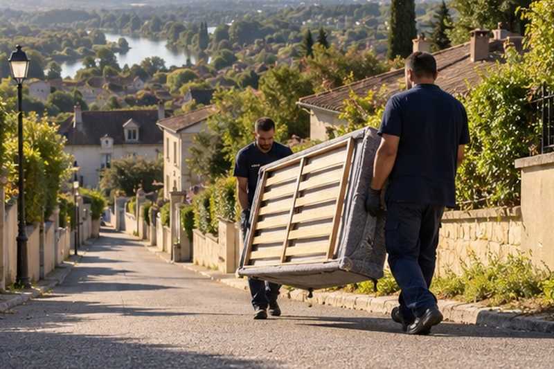 Sommier descendu vers la vallée : chantier Rue Archimède