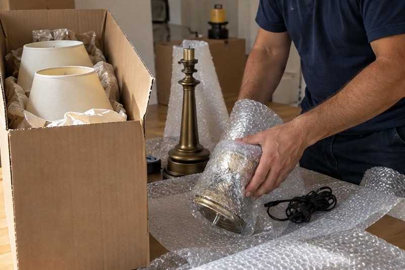 Lampes et abat-jour séparés
