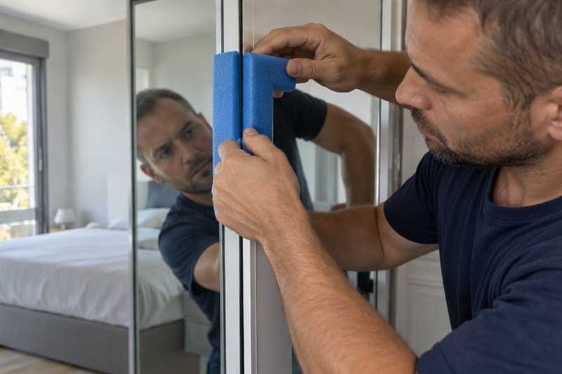 Coin de miroir protégé