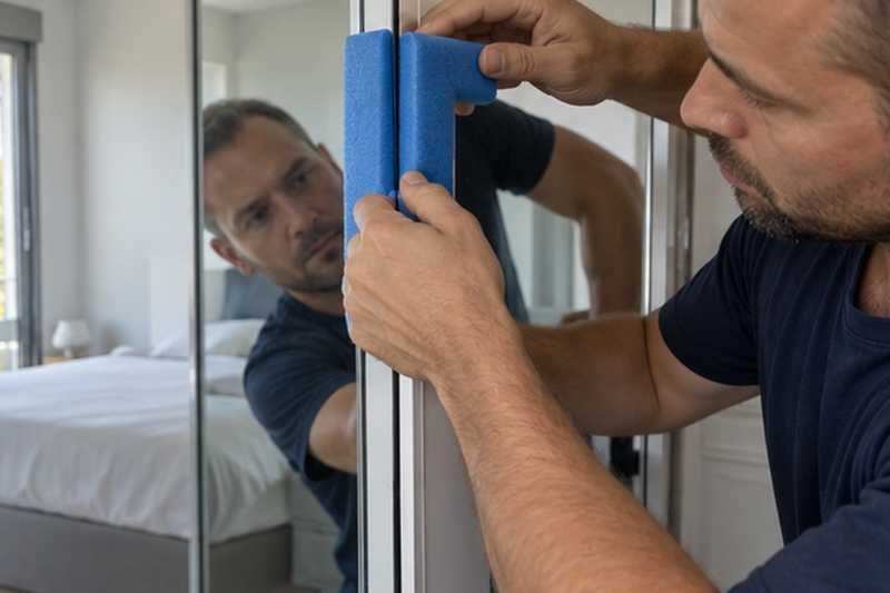 Coin de miroir protégé