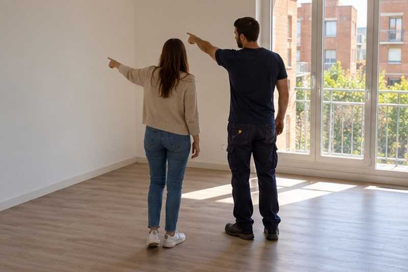 État des lieux du logement vidé : chantier Petite Rue Saint Christophe