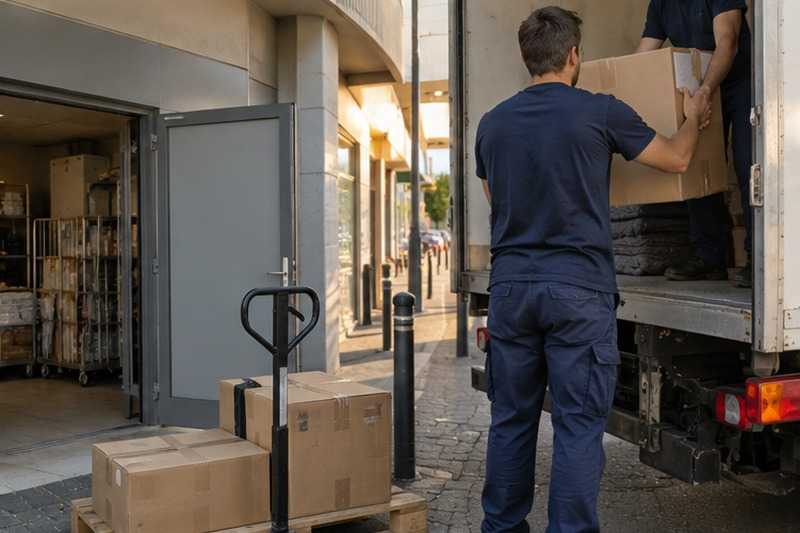 Quai de livraison emprunté : chantier Rue Abelard