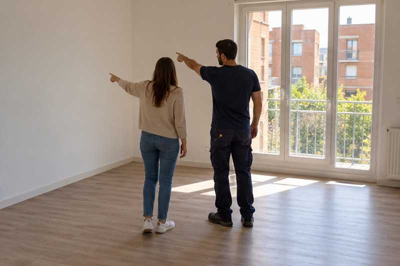 État des lieux du logement vidé : chantier Rue d’Anvers