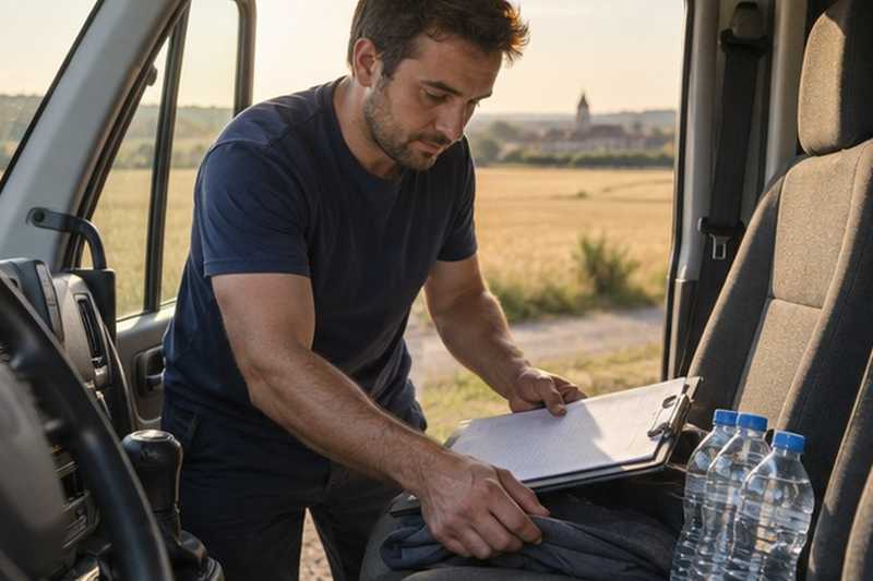 Cabine prête pour le trajet