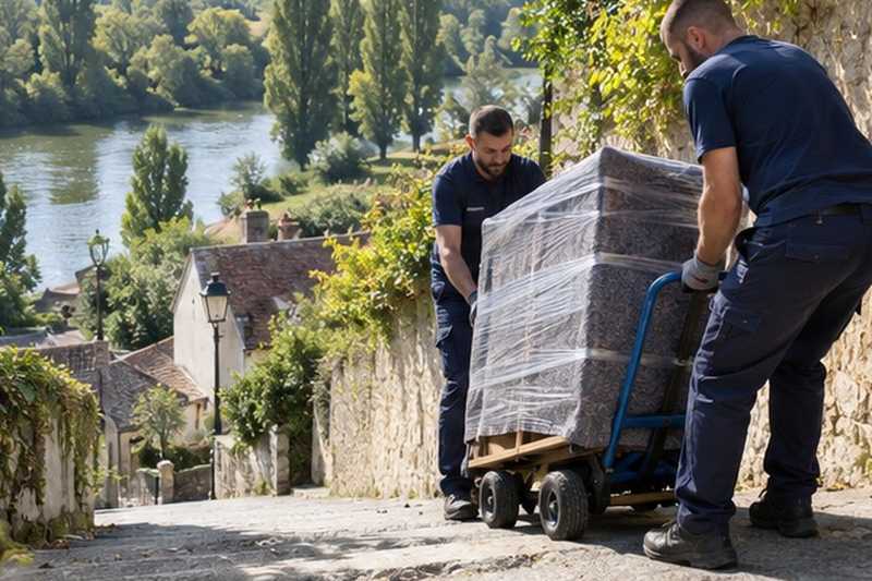 Diable freiné dans une descente
