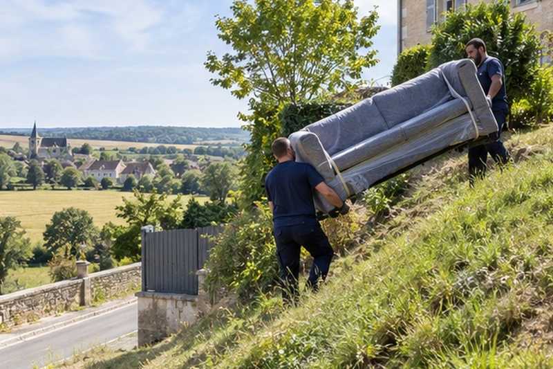 Canapé monté par un talus : chantier Rue Cambacérès