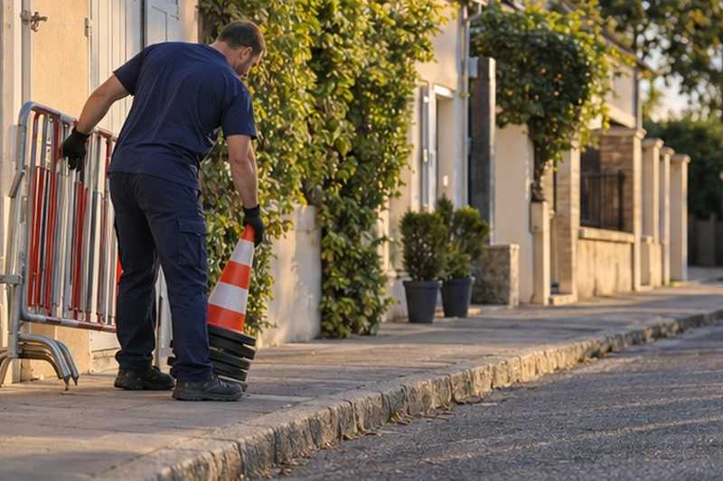 Retrait du balisage après départ