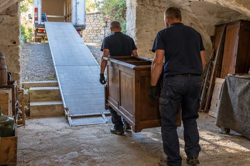 Cave de ferme avec rampe d’accès : chantier Rue Benjamin Brunet