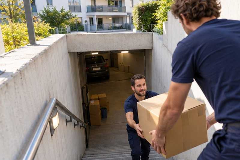 Cartons remontés du sous-sol