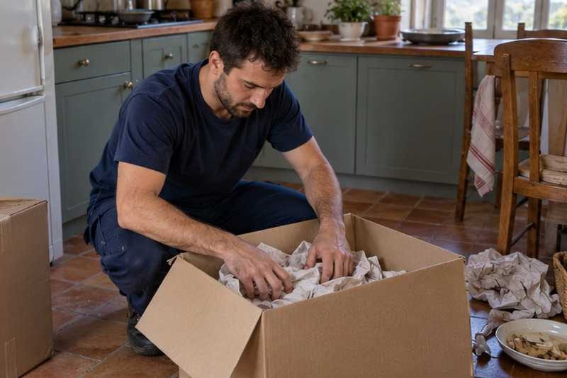 Vides comblés au papier froissé