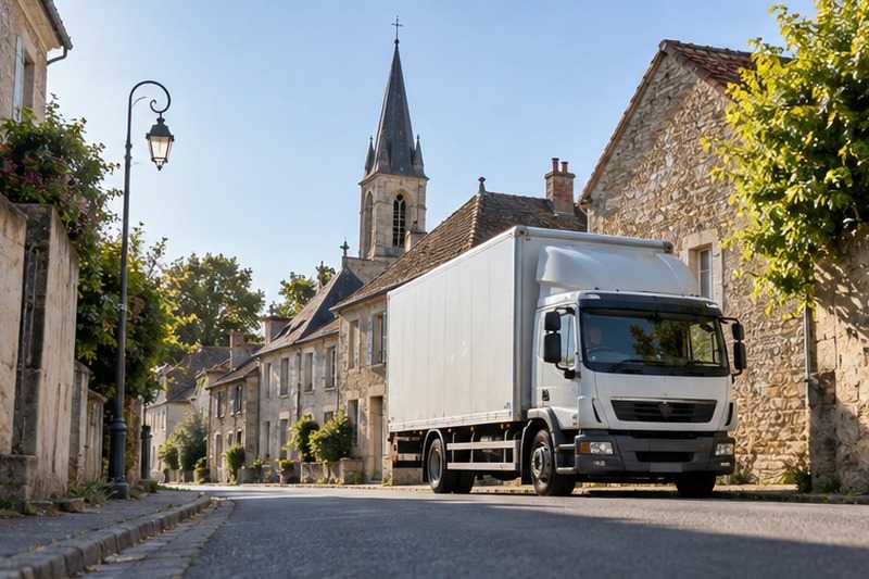Traversée d’un village en pierre, Perthes
