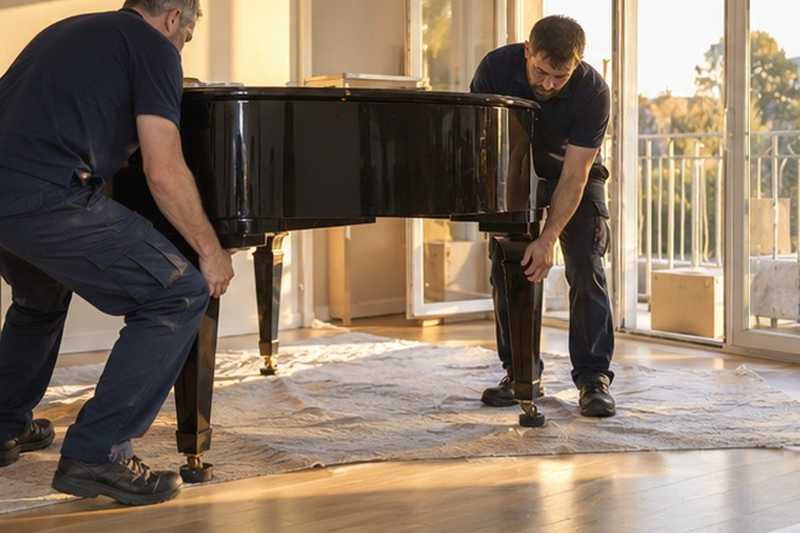 Piano à queue remis sur ses pieds