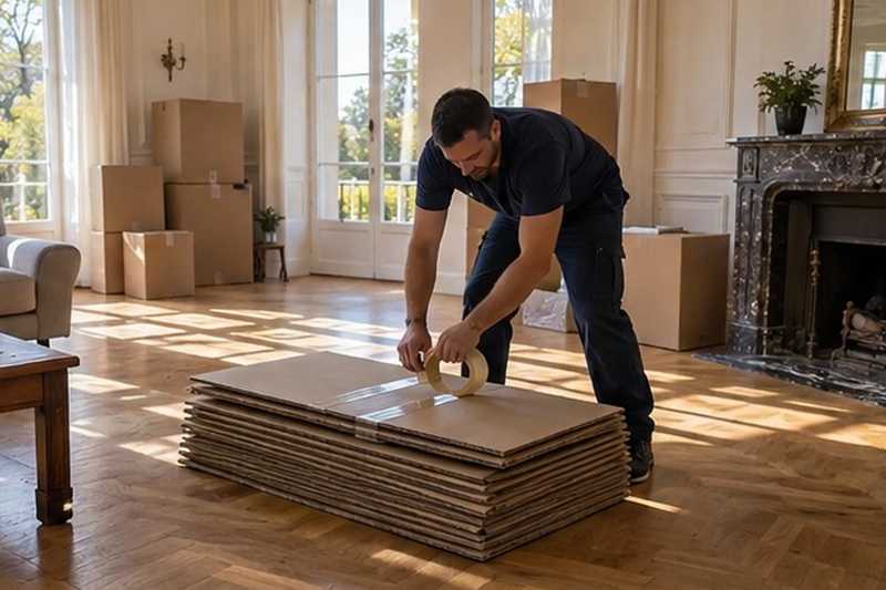 Montage des cartons vides