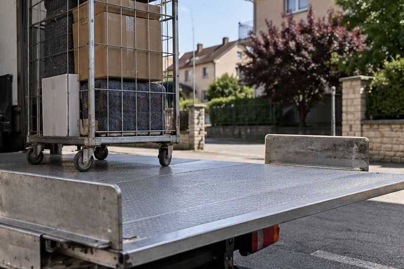 Butées relevées sur le hayon : chantier Rue de Bordeaux