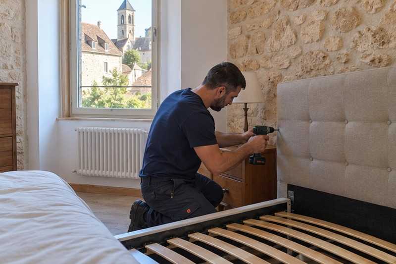 Tête de lit détachée : chantier Rue de l’Église