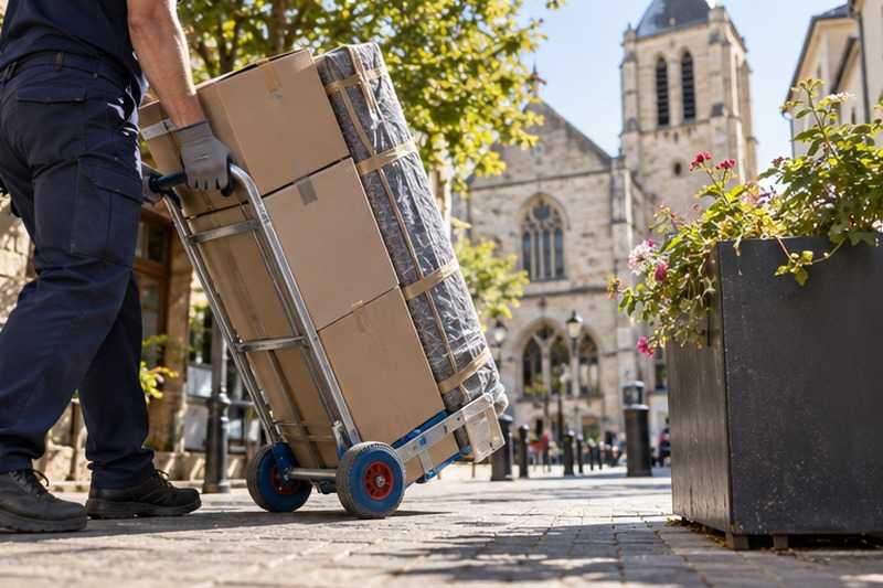 Contournement d’une jardinière : chantier Rue Carnot