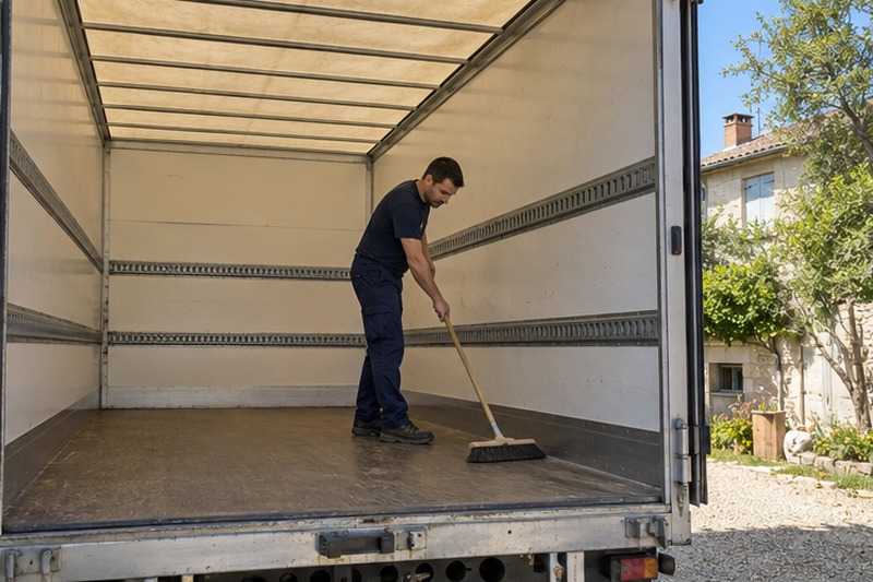 Caisse du camion balayée, Rozay-en-Brie