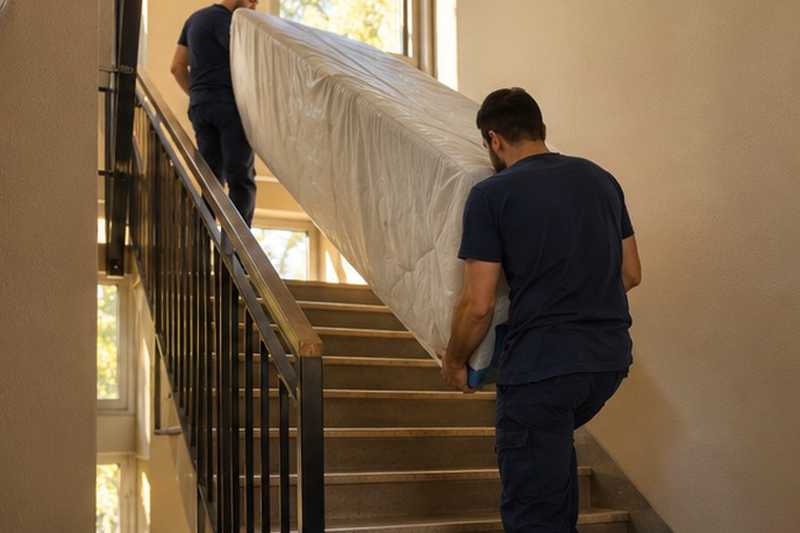 Matelas trop long monté à pied : chantier Rue de la Faïencerie