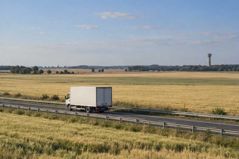 Trajet sur une voie rapide du plateau, Samois-sur-Seine
