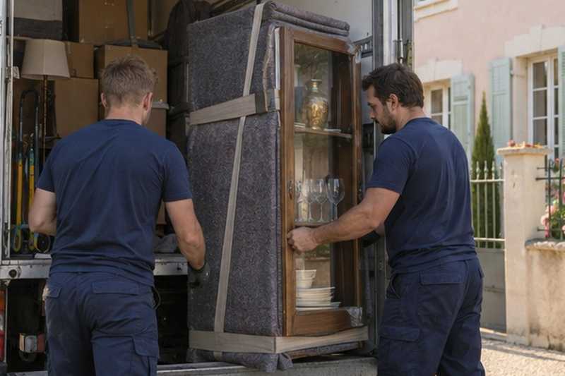 Meuble vitré chargé en dernier, Samoreau