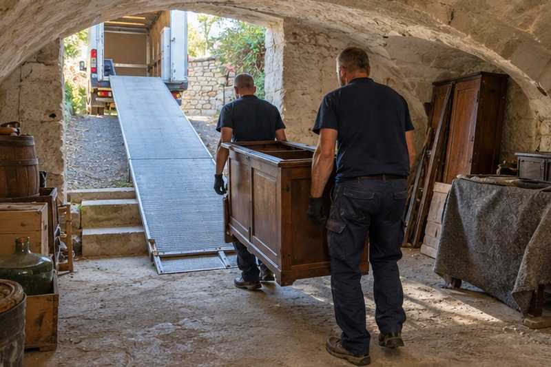 Cave de ferme avec rampe d’accès : chantier Rue Alfred Kastler
