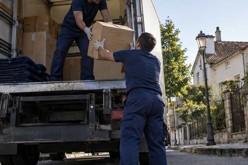 Chargement à bras sans quai