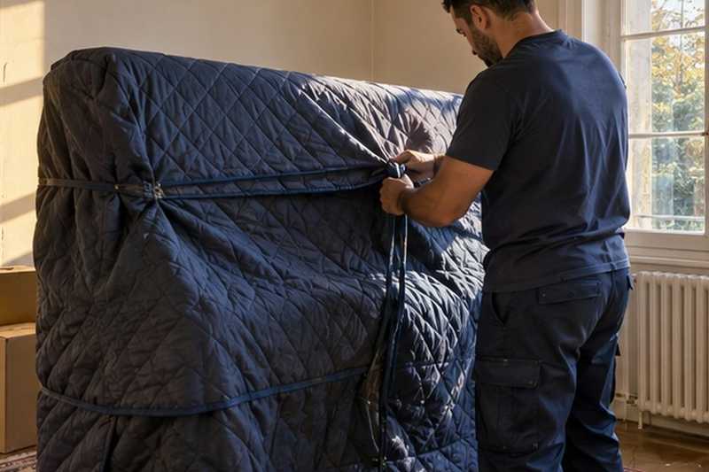 Housse matelassée ajustée au piano