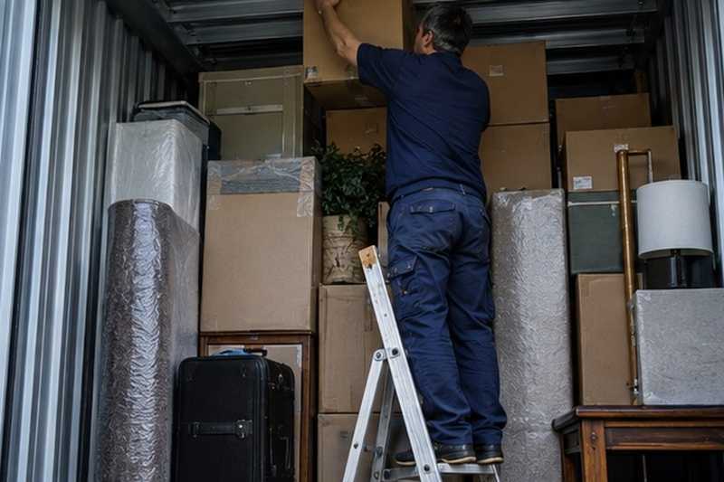 Carton récupéré en hauteur