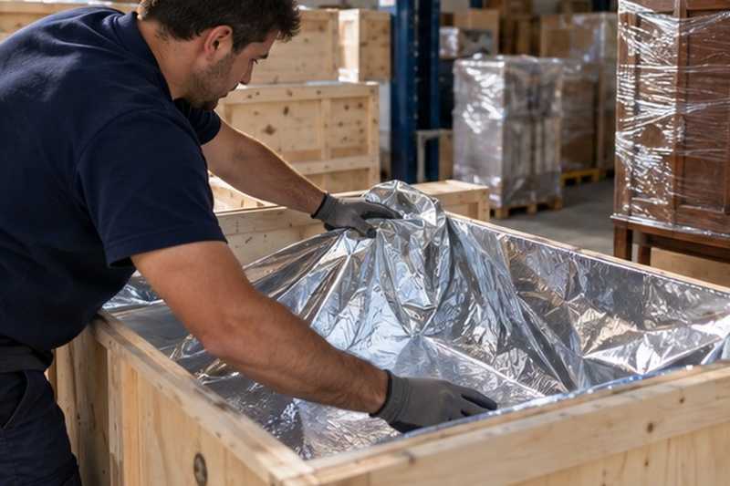 Caisse export doublée