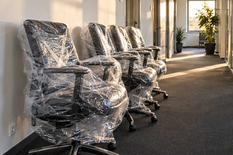 Fauteuils de bureau filmés